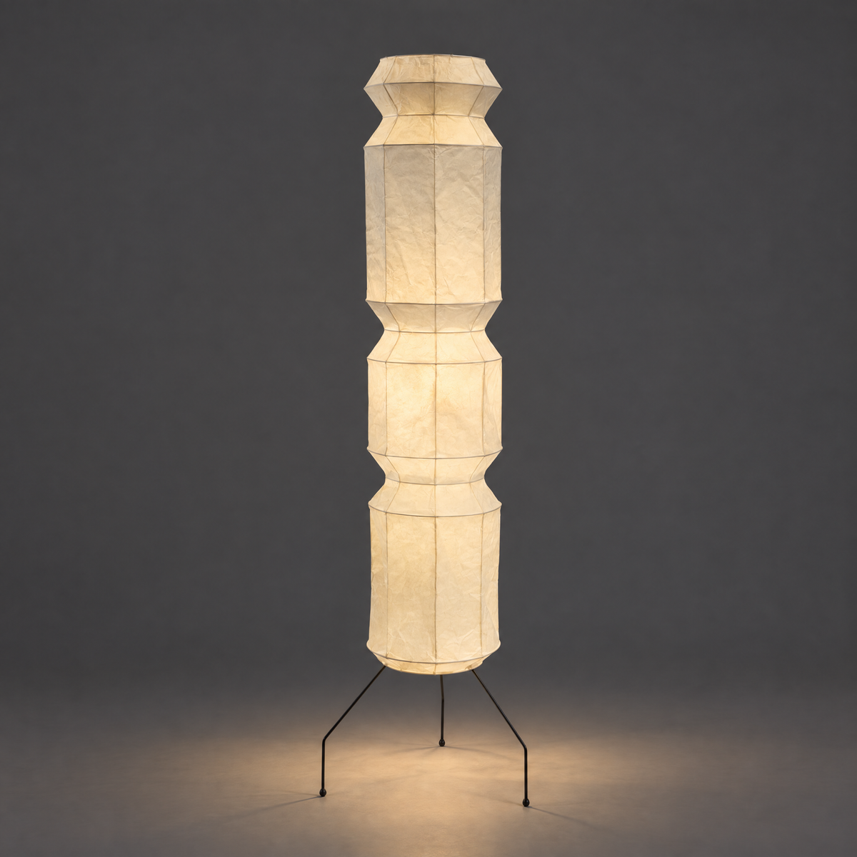 AKARI Floor Lamp - Sculptural Light Sculpture UF4-L9 and UF4-L6