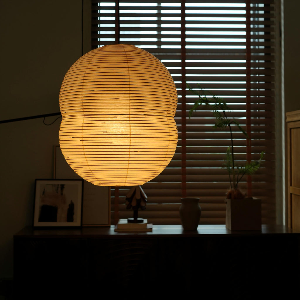 Hotaru Double Bubble Pendant Light – Washi Paper Lantern