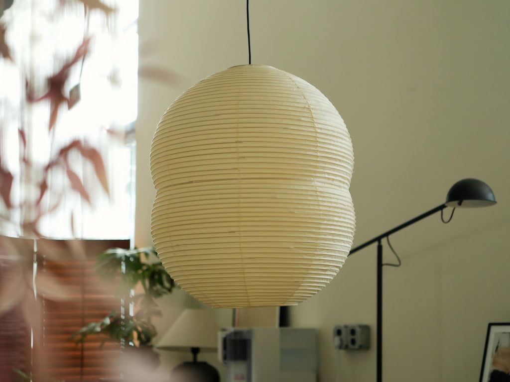 Hotaru Double Bubble Pendant Light – Washi Paper Lantern