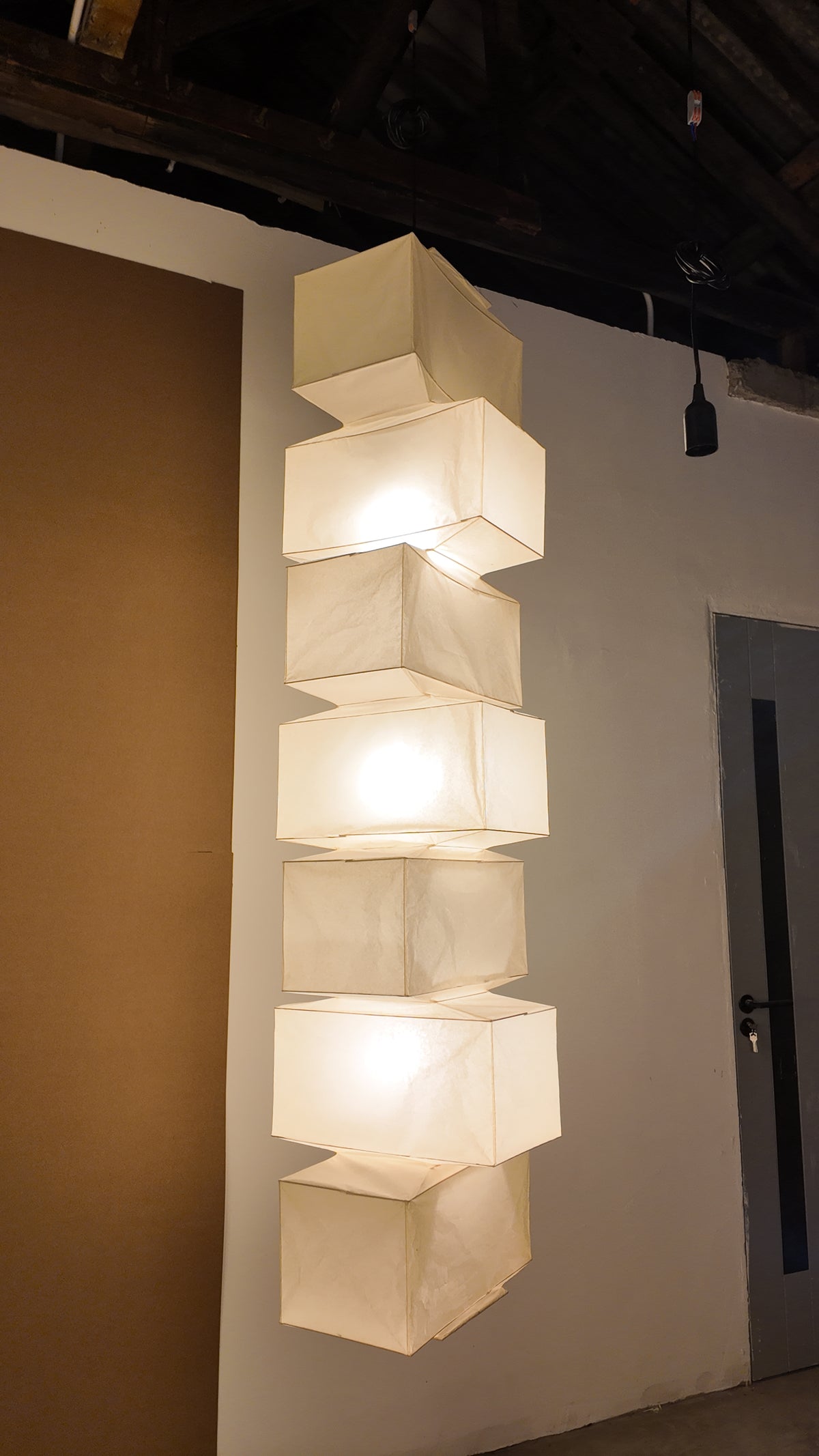 Akari 30P Replica — Stacked Washi Paper Pendant