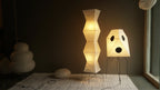 Bamboo Frame Washi UF4-L6 Floor Lamp - Sculptural Light Sculpture UF4-L9 - Captainsbamboo