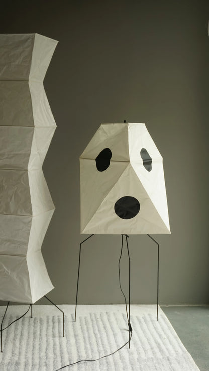 Bamboo Frame Washi UF4-L6 Floor Lamp - Sculptural Light Sculpture UF4-L9 - Captainsbamboo