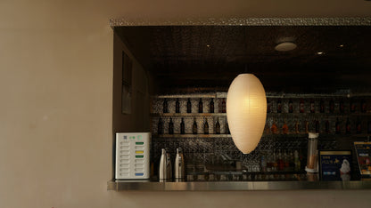 Floating Origami Ceiling Light Akari Washi Paper Ceiling Lamp 23A - Captainsbamboo