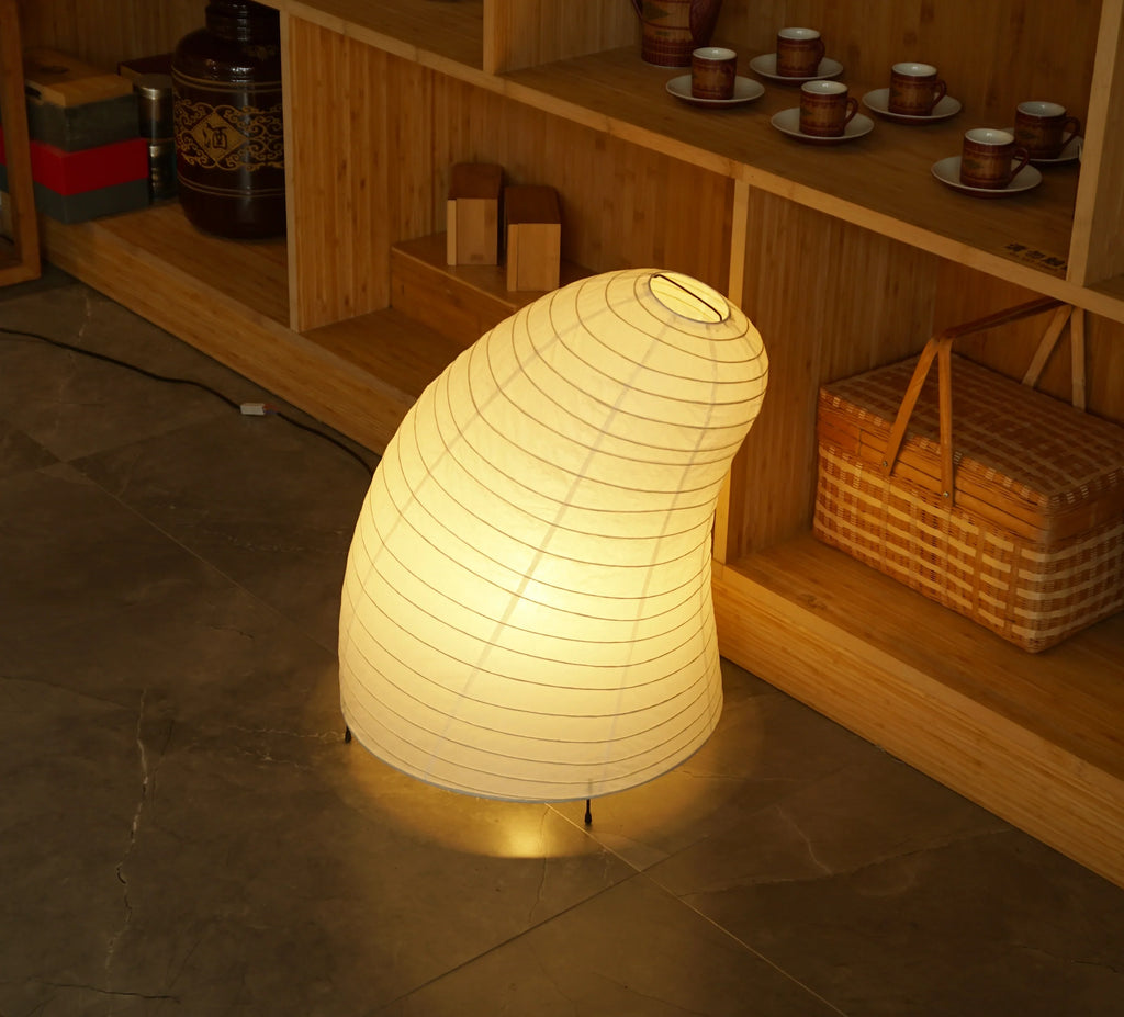Noguchi-inspired Glow Akari Paper Floor Lamp VB-13T - Captainsbamboo