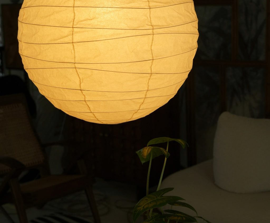 Noguchi Inspired Akari 55D Paper Pendant Light | Handcrafted Ceiling Lamp akari 100D