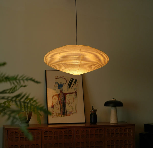 Akari 21A Washi Pendant — Ø64 × 27cm Drum | from $235 – Captainsbamboo