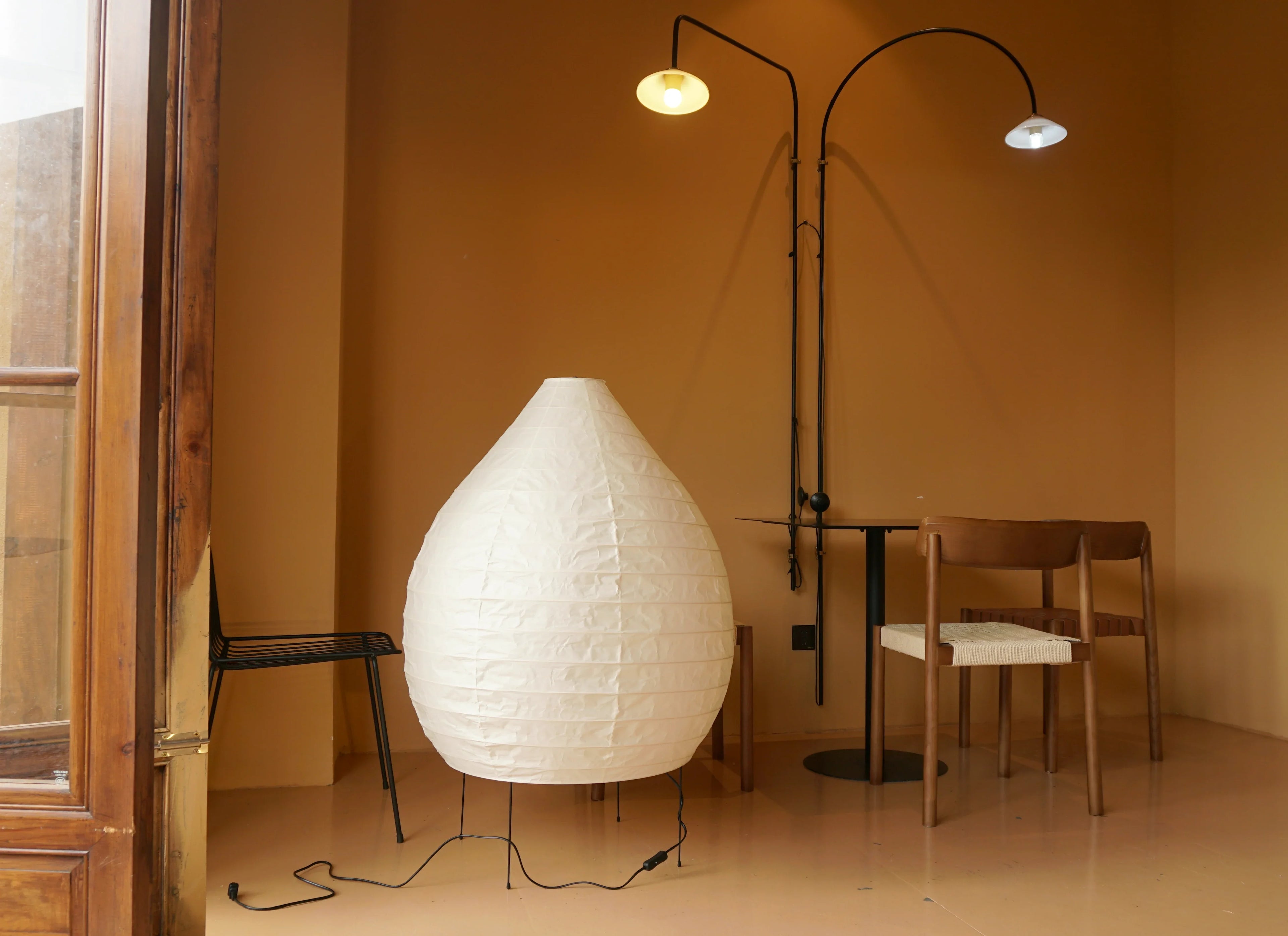 Dimmable Noguchi Floor Lamp Glow Akari Paper Floor Lamp 23N - Captainsbamboo
