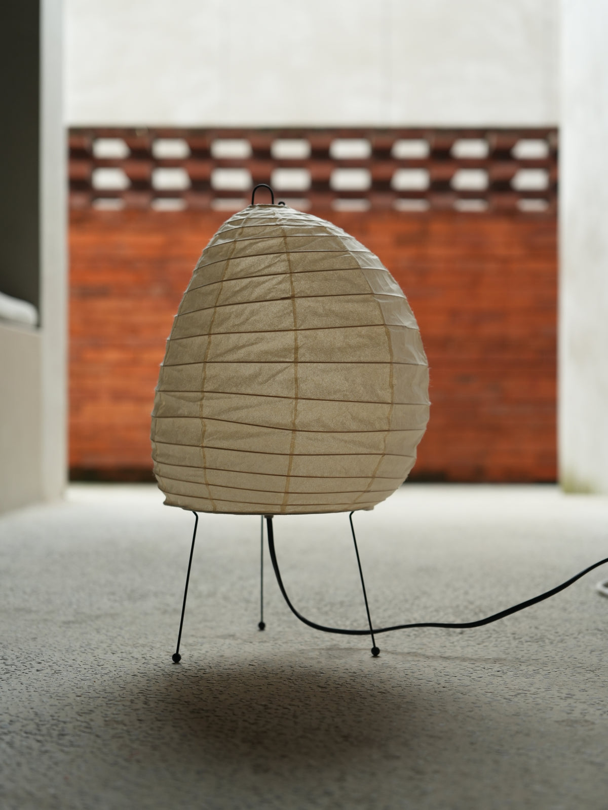 Noguchi Inspired Akari 1N Table Lamp | Handcrafted Washi Paper & Bamboo Light – Japandi Accent