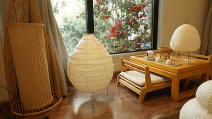 Zen Cube Akari Washi Paper Floor Lamp 22N - Captainsbamboo