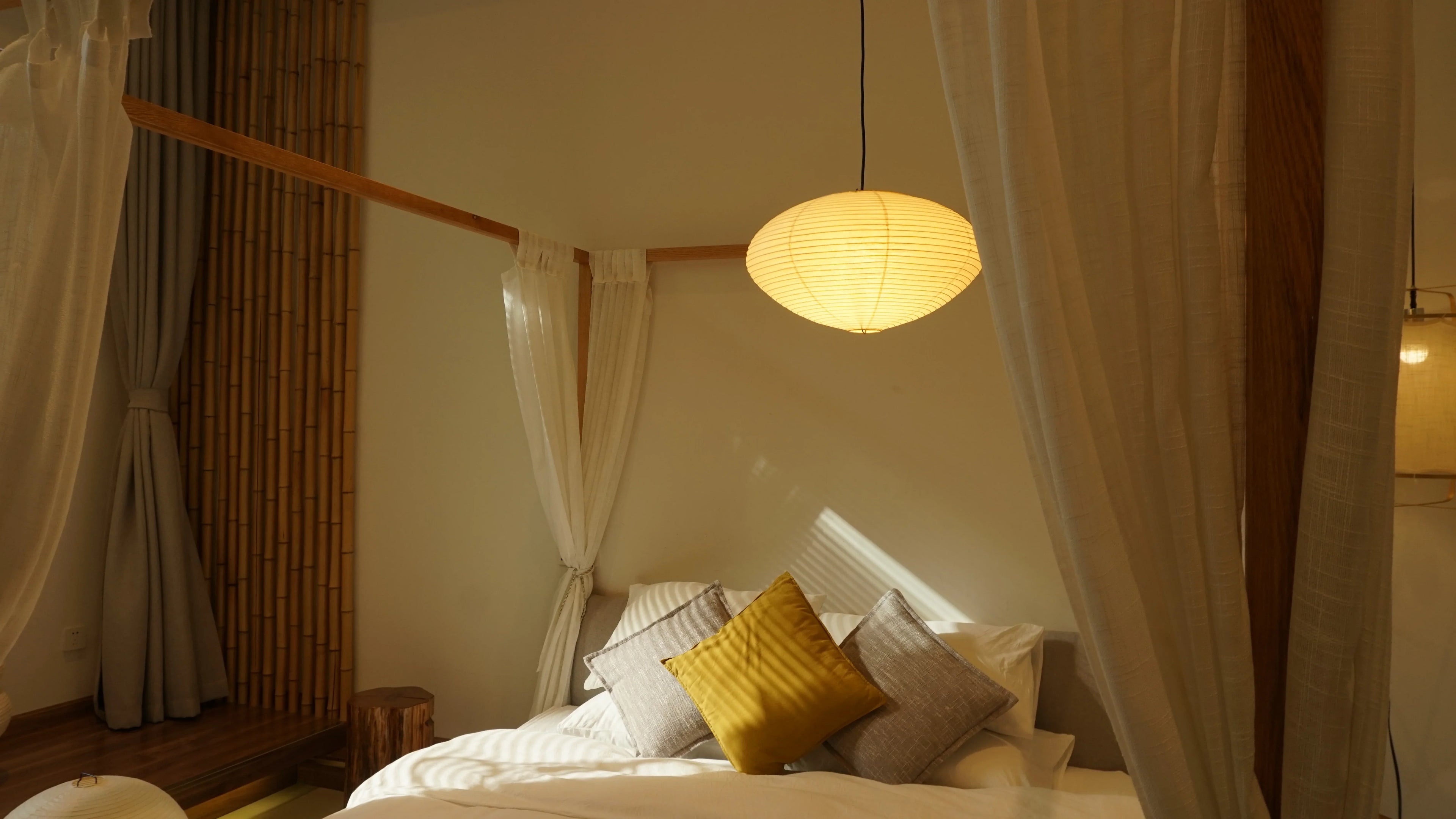 Noguchi Pendant Light Akari Washi Paper Ceiling Lamp 26A Captainsbamboo - Captainsbamboo