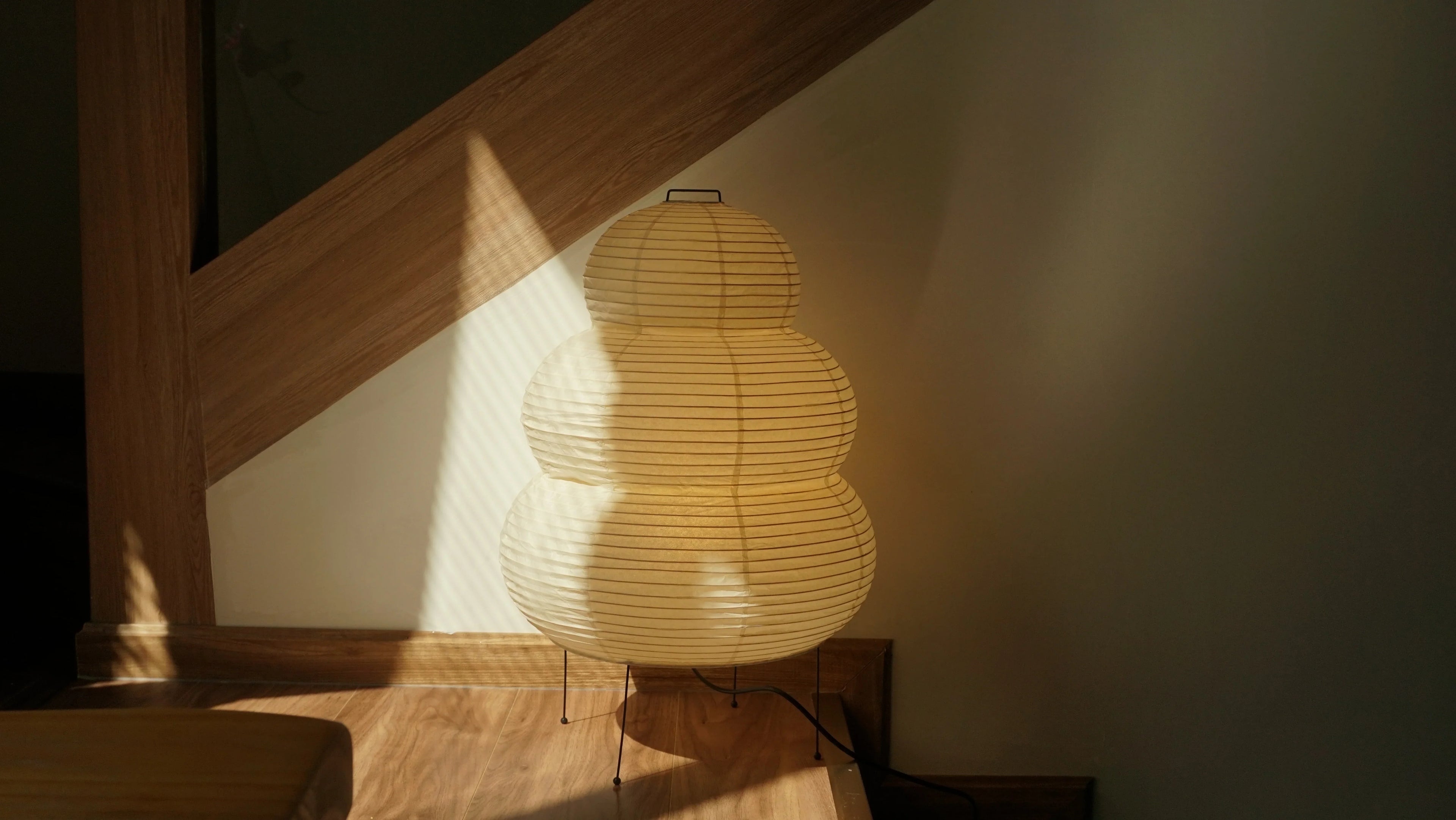 Origami Moon Wall Lamp Glow Akari Paper Floor Lamp 24N - Captainsbamboo