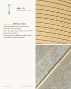 Akari H Washi Pendant — Small (H 33") / Classic Edition