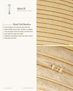 Akari H Washi Pendant — Small (H 33") / Master Edition (Hand-Tie