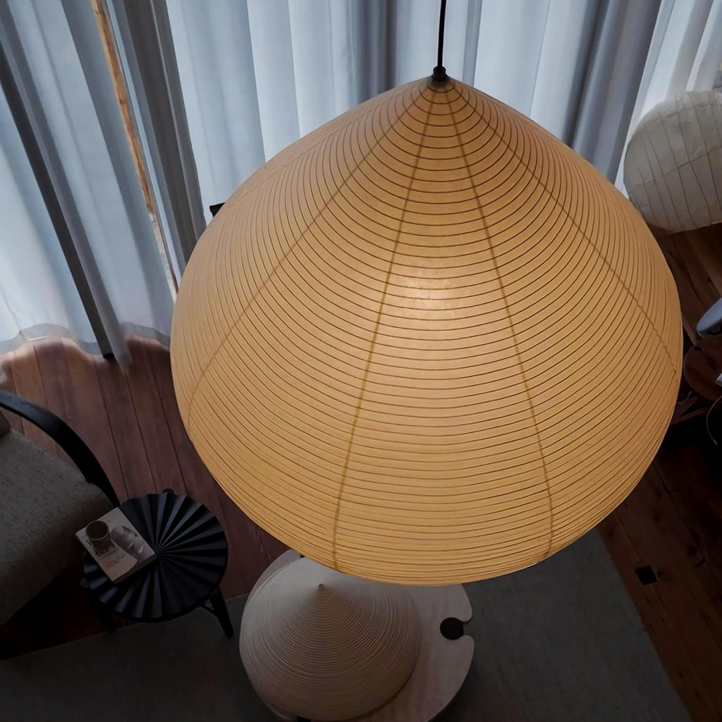 Drop Paper Lamp Tokyo K5 Hotel bulbous lantern Onion-Shaped Washi Pendant