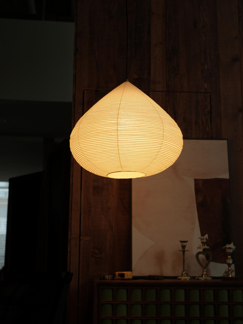 Drop Paper Lamp Tokyo K5 Hotel bulbous lantern Onion-Shaped Washi Pendant