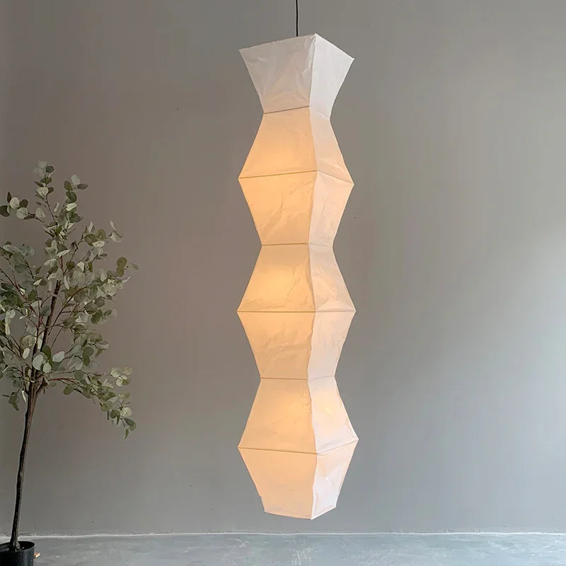 Organic Sculpture Akari Paper Ceiling Lamp L7 - Captainsbamboo