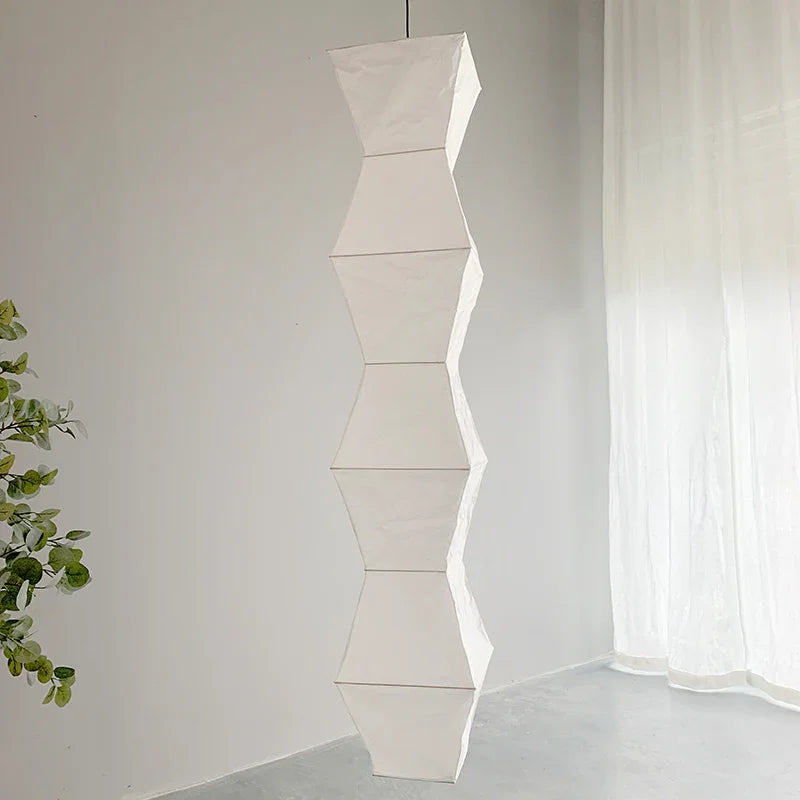 Organic Sculpture Akari Paper Ceiling Lamp L7 - Captainsbamboo