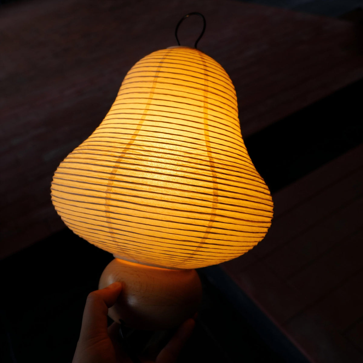 Mountain Light Cordless Washi Paper Table Lamp — Yame Cocolan & Nebuta Inspired Edition