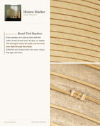 Hotaru Marker Washi Pendant — Master Edition (Hand-Tied Bamboo)