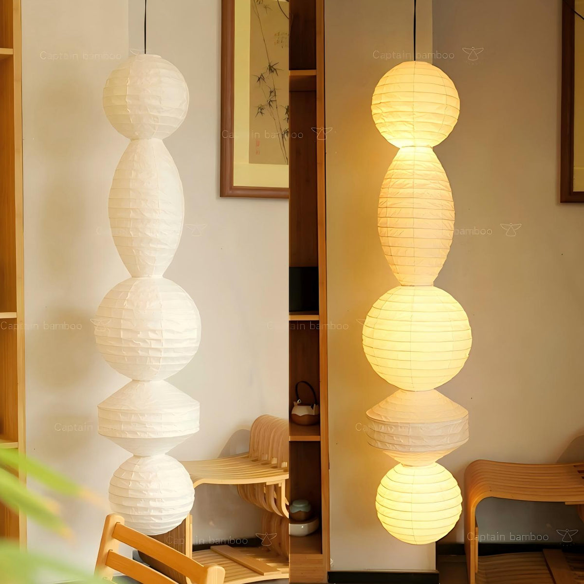 Akari M Serie Deckenleuchte