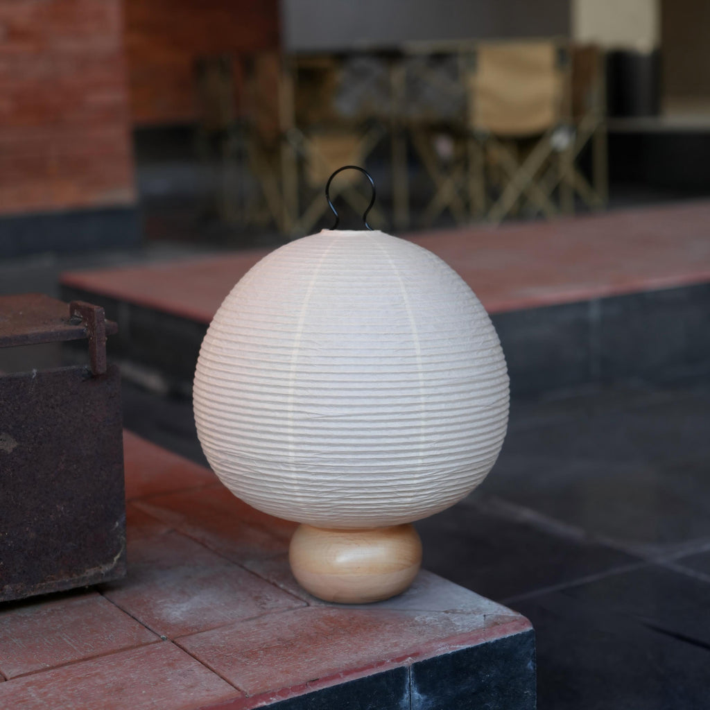 Nebuta Washi Paper Table Lamp (230 & 320 White) | Handcrafted Bamboo Accent Light