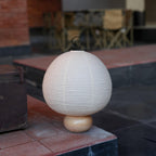Nebuta Washi Paper Table Lamp (230 & 320 White) | Handcrafted Bamboo Accent Light