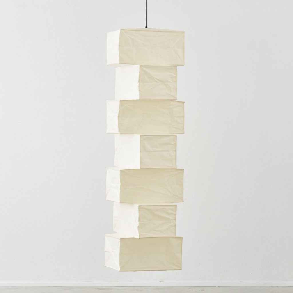 Noguchi Akari 30P Replica — Stacked Washi Paper Pendant