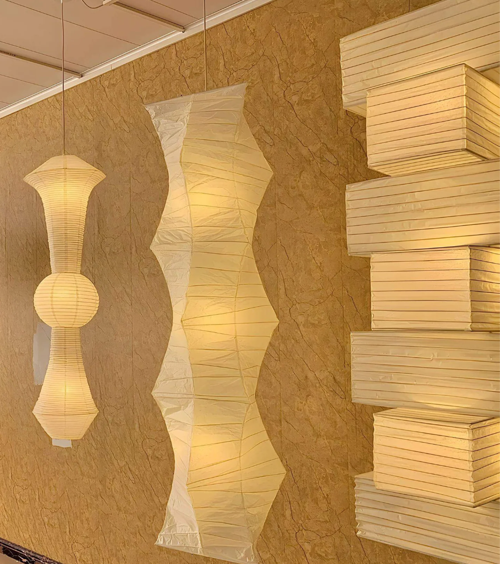 Noguchi Akari 30P Replica — Stacked Washi Paper Pendant