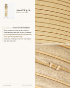 Akari UF4-L6–L9 Washi Floor Lamp — L6: Dimensions L 13 in (33 cm) H 75 in (