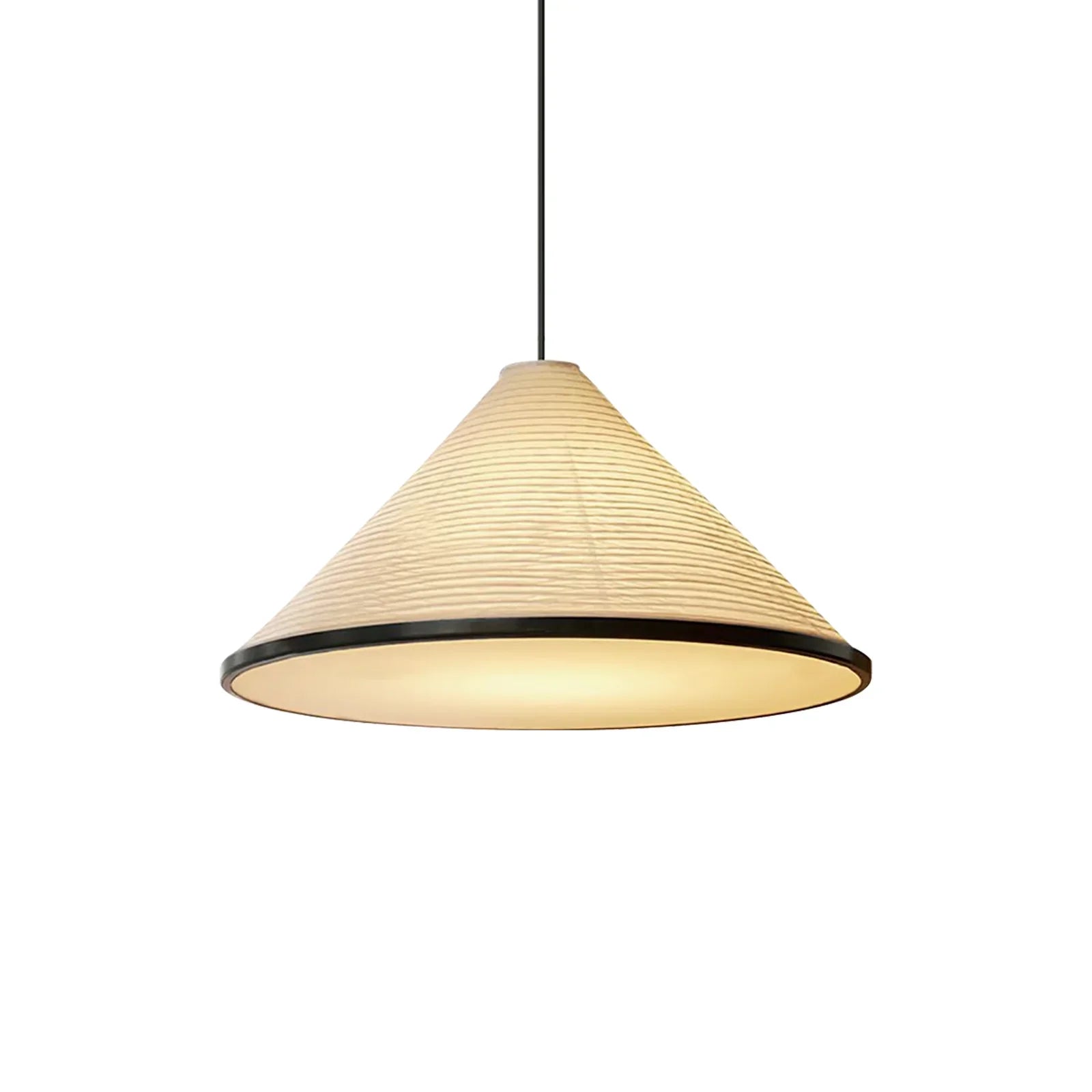 Washi Paper Hat Pendant Lamp — Handcrafted Washi Pendant Lighting