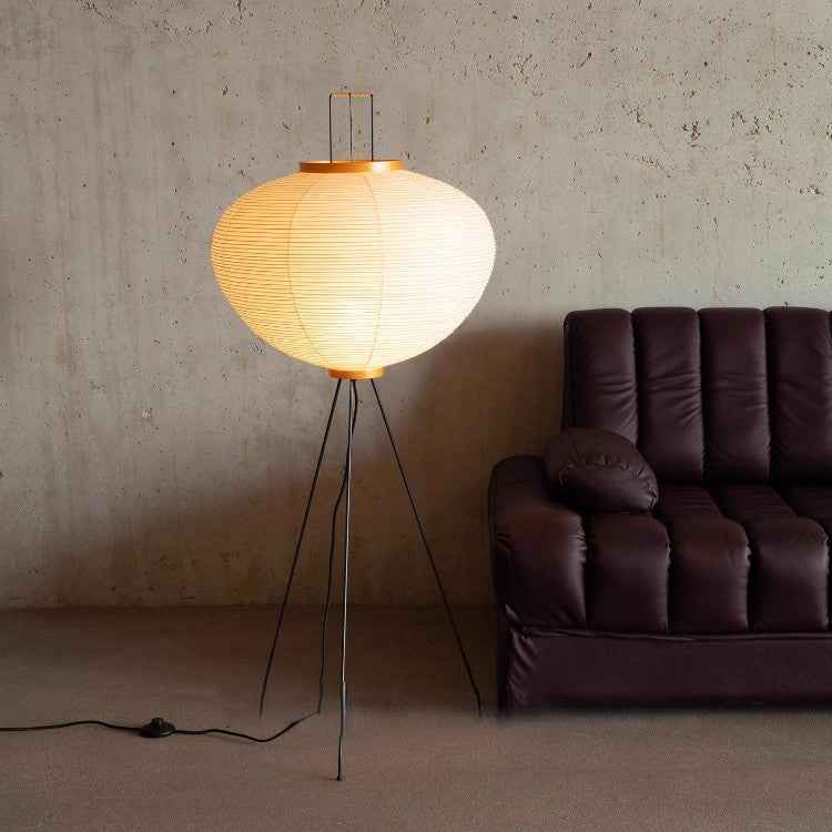 NOGUCHI AKARI 10A Floor Lamp — Large Washi Light Sculpture