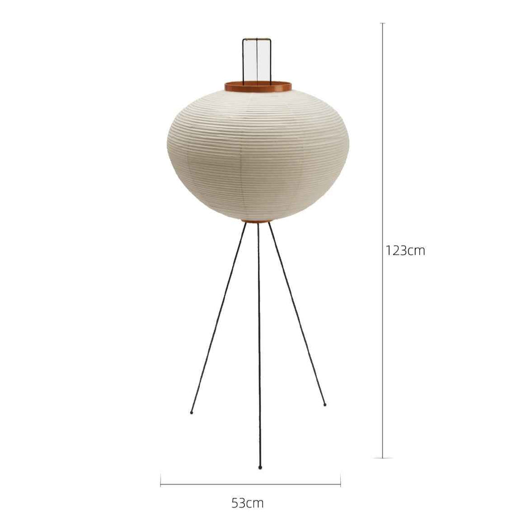 NOGUCHI AKARI 10A Floor Lamp — Large Washi Light Sculpture