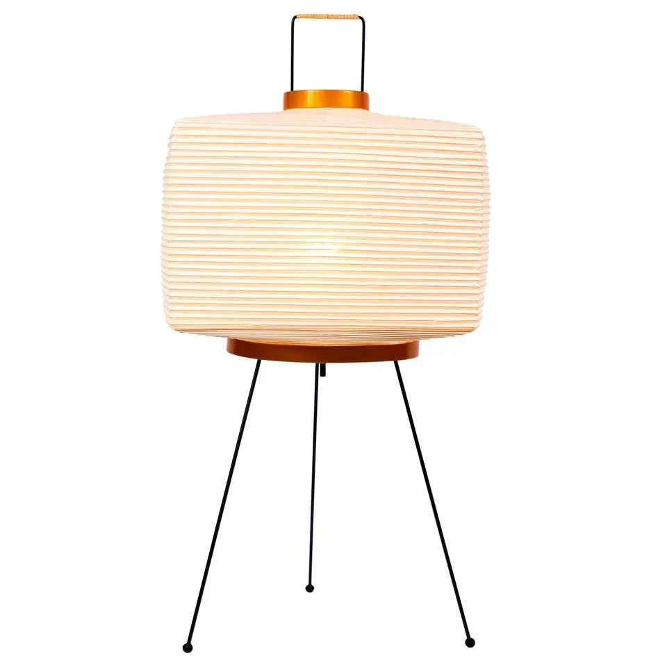 NOGUCHI AKARI 7A Table Lamp — Wide Washi Paper Lamp