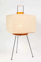 NOGUCHI AKARI 7A Table Lamp — Wide Washi Paper Lamp