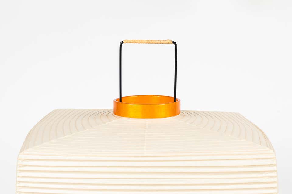 NOGUCHI AKARI 7A Table Lamp — Wide Washi Paper Lamp
