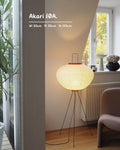 NOGUCHI AKARI 10A Floor Lamp — Large Washi Light Sculpture