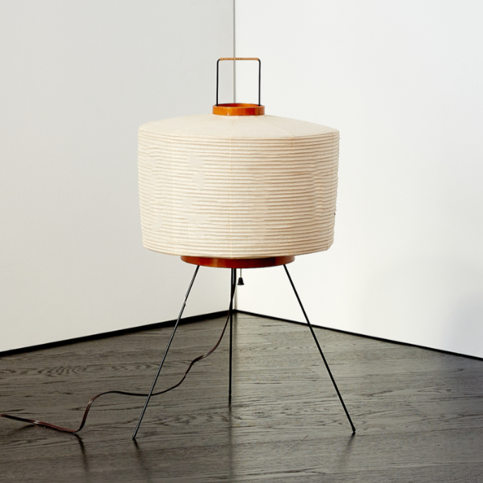 NOGUCHI AKARI 6A Table Lamp — Tall Washi Paper Lamp