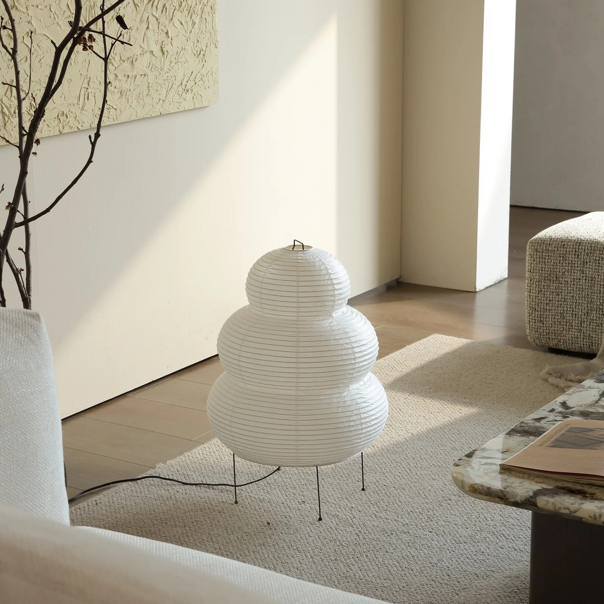Akari 24N Lámpara de mesa Washi
