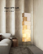 Noguchi Akari 30P Replica — Stacked Washi Paper Pendant