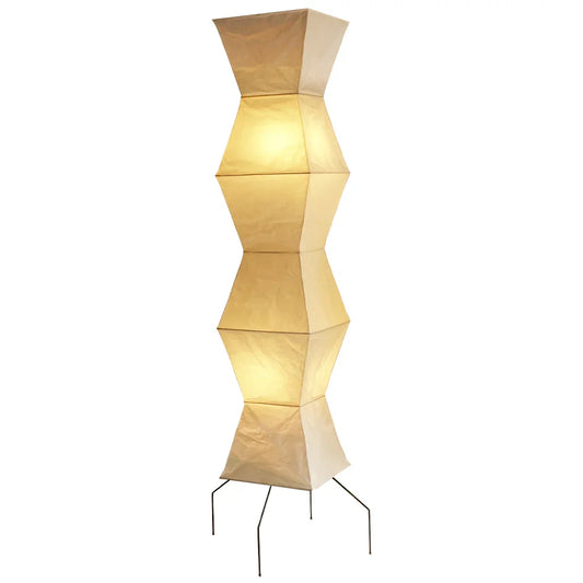 Bamboo Frame Washi UF4-L6 Floor Lamp - Sculptural Light Sculpture UF4-L9 - Captainsbamboo