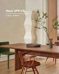 AKARI Floor Lamp - Sculptural Light Sculpture UF4-L9 and UF4-L6 Captainsbamboo
